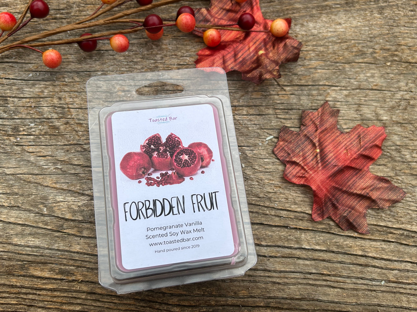 Forbidden Fruit - Pomegranate Vanilla Scented Soy Wax Melt