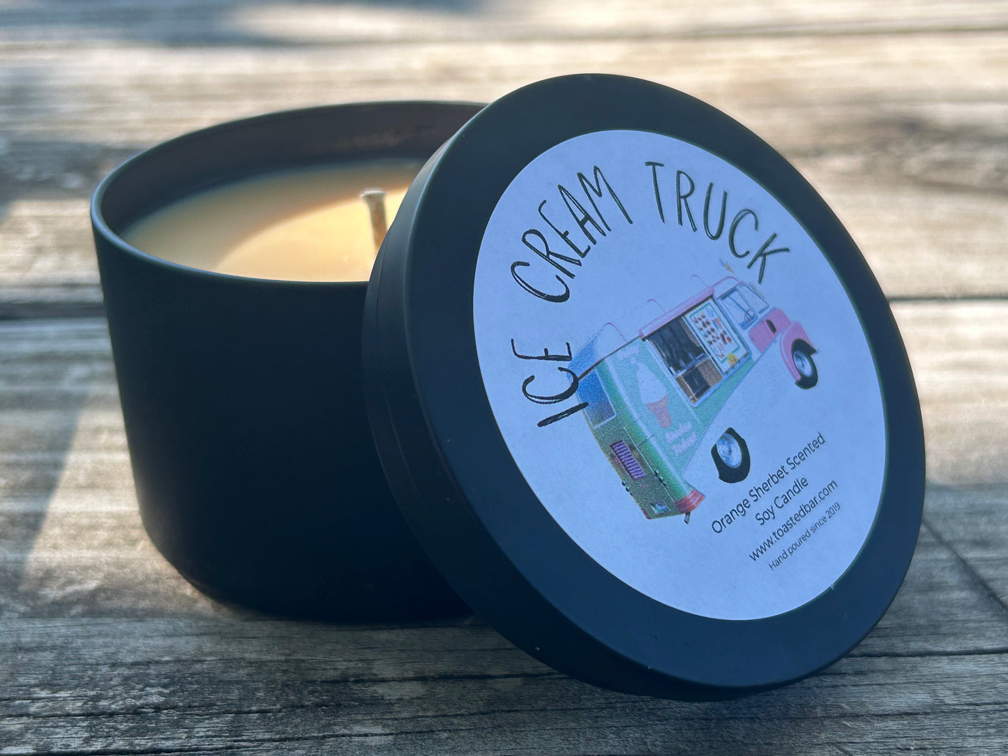 Ice Cream Truck - Orange Sherbet Scented Soy Candle