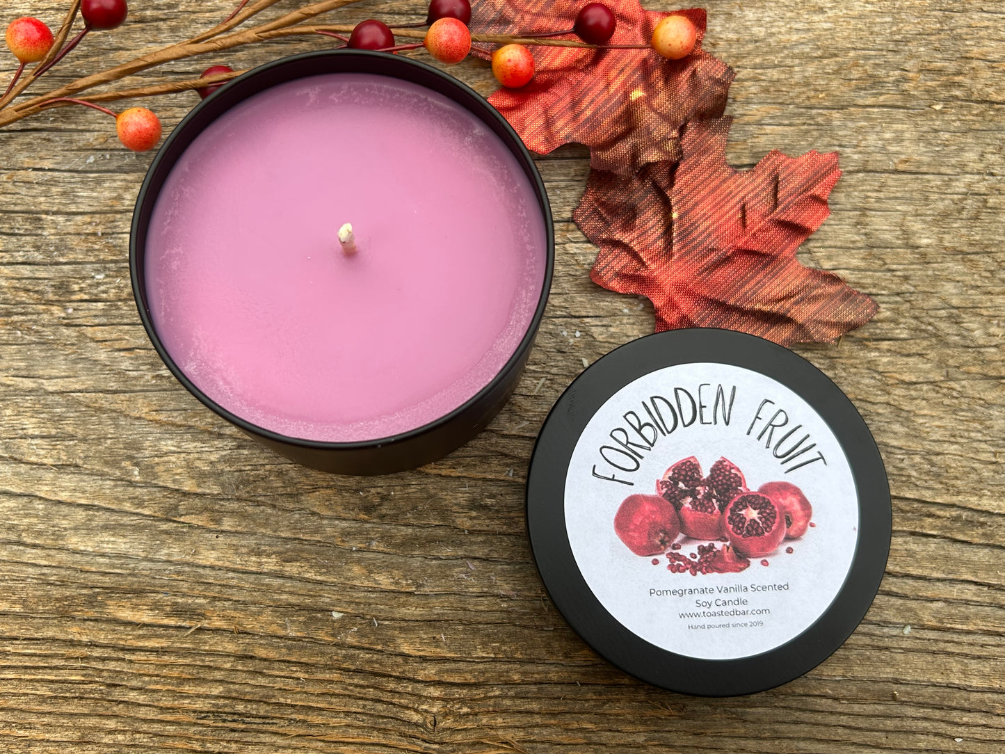 Forbidden Fruit - Pomegranate Vanilla Soy Candle