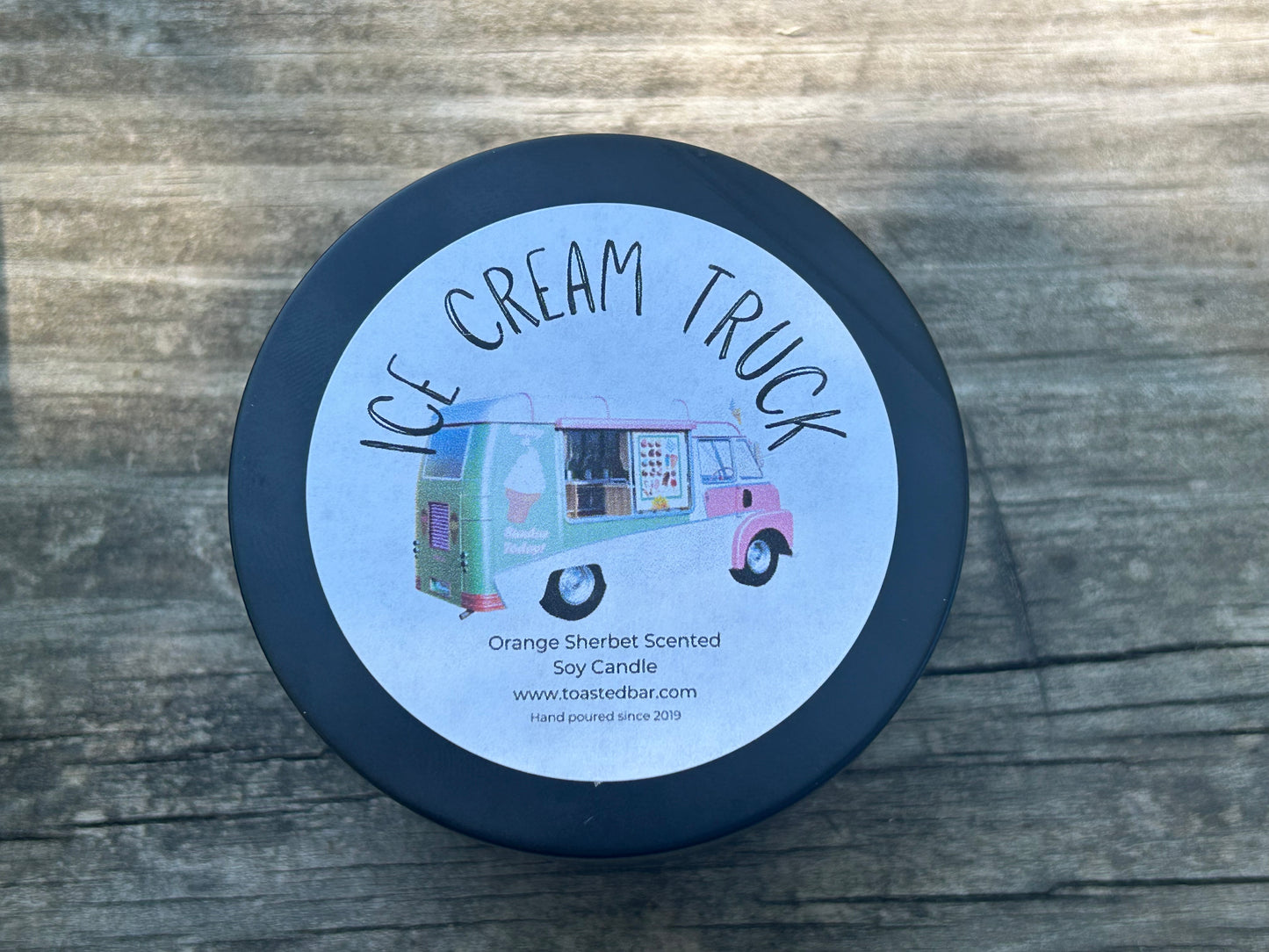 Ice Cream Truck - Orange Sherbet Scented Soy Candle