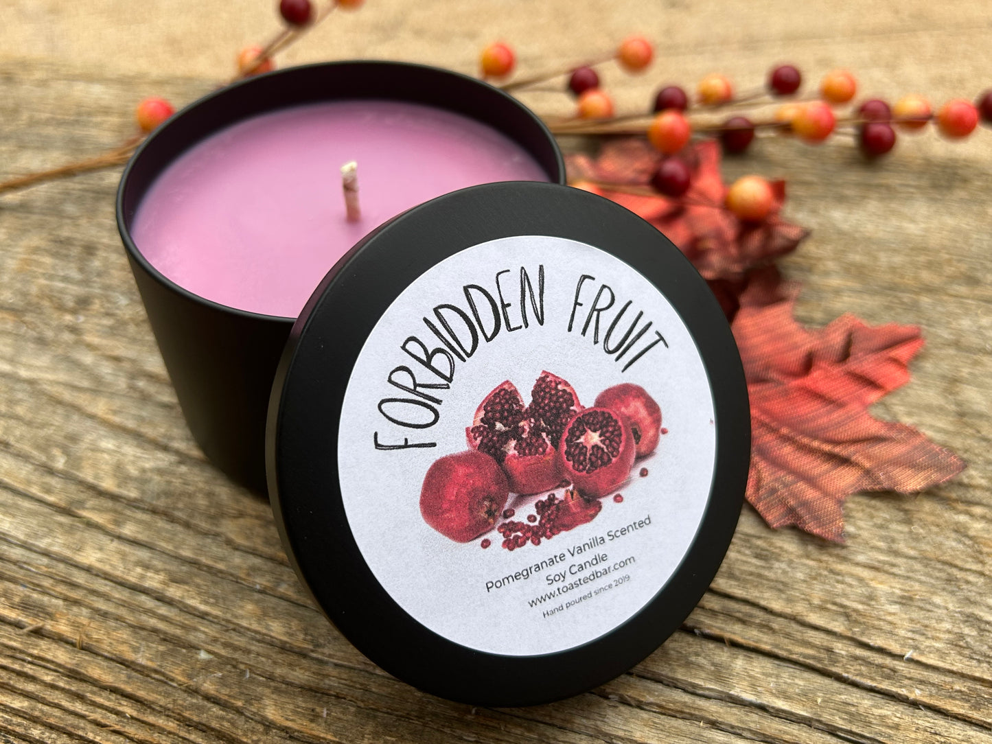 Forbidden Fruit - Pomegranate Vanilla Soy Candle