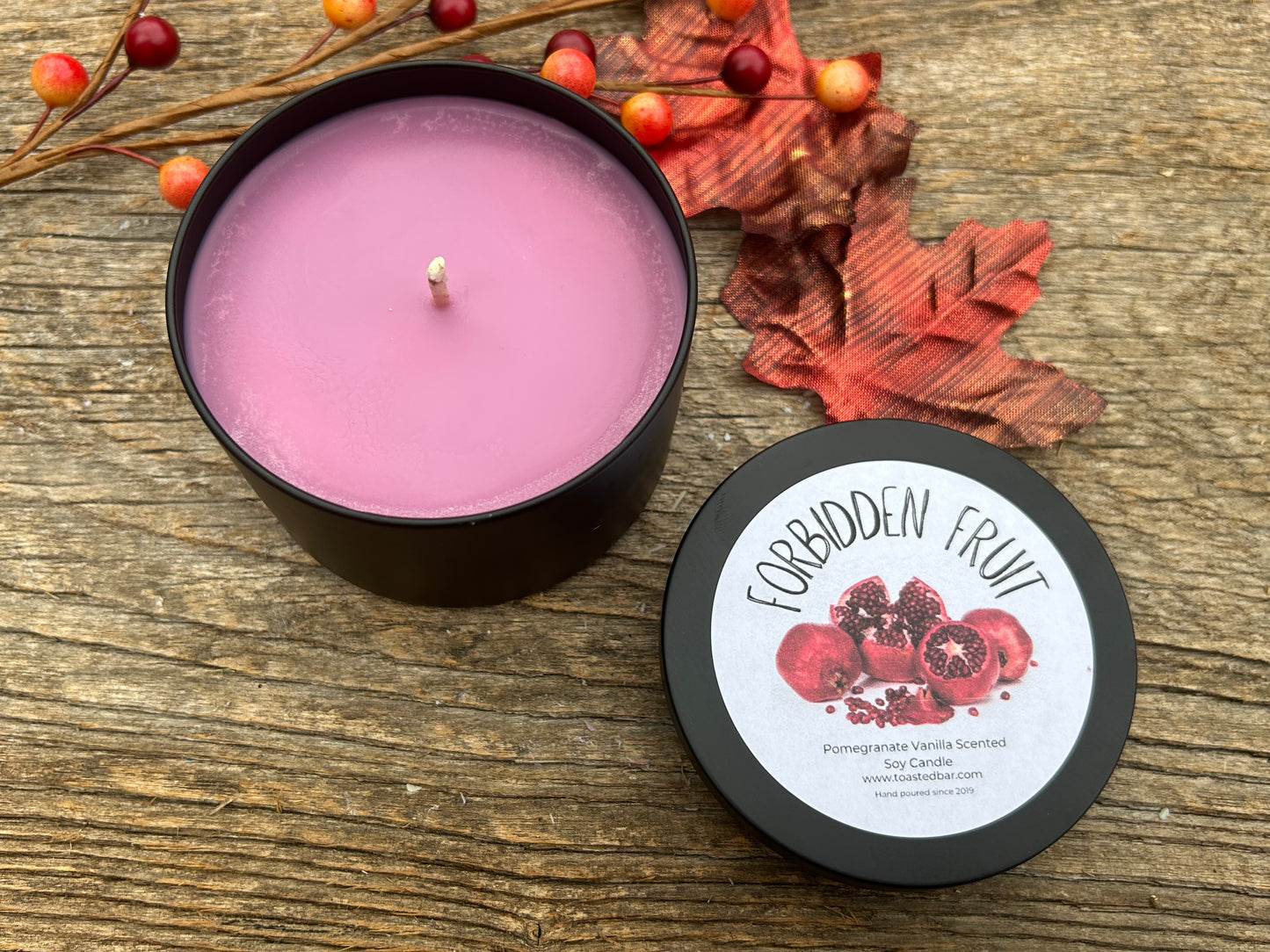 Forbidden Fruit - Pomegranate Vanilla Soy Candle