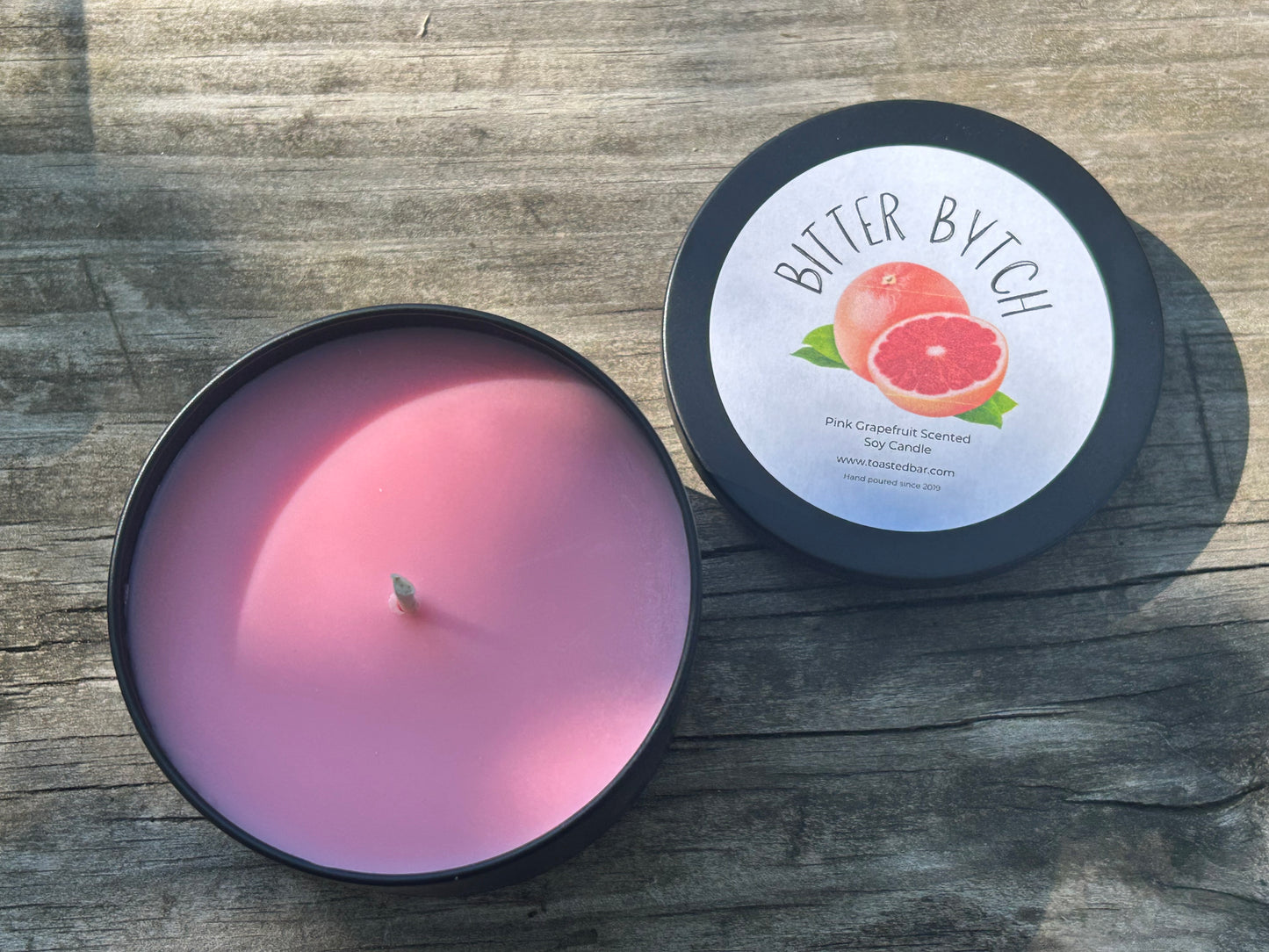 Bitter Bytch - Pink Grapefruit Scented Soy Candle