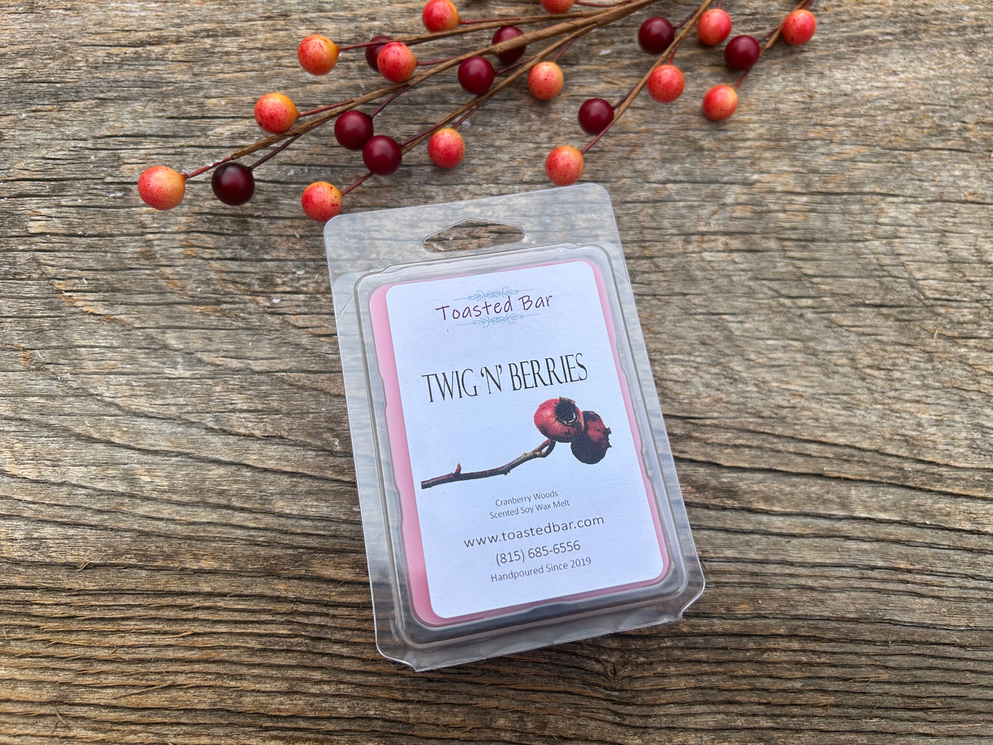 Twig 'n' Berries - Cranberry Woods Scented Soy Wax Melt