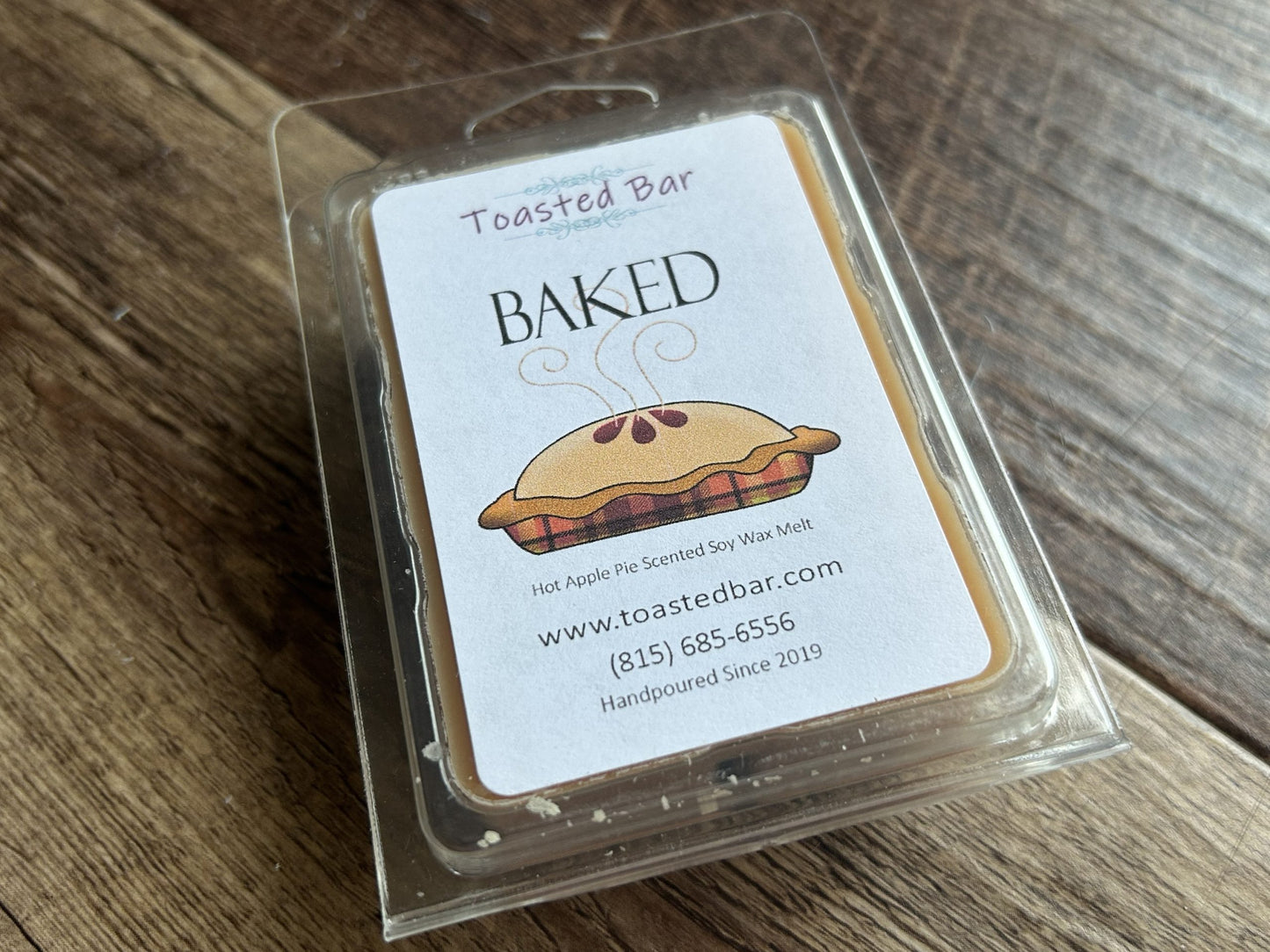 Baked - Hot Apple Pie Scented Soy Wax Melt image 0