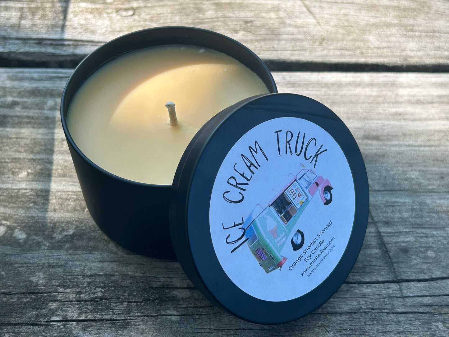 Ice Cream Truck - Orange Sherbet Scented Soy Candle