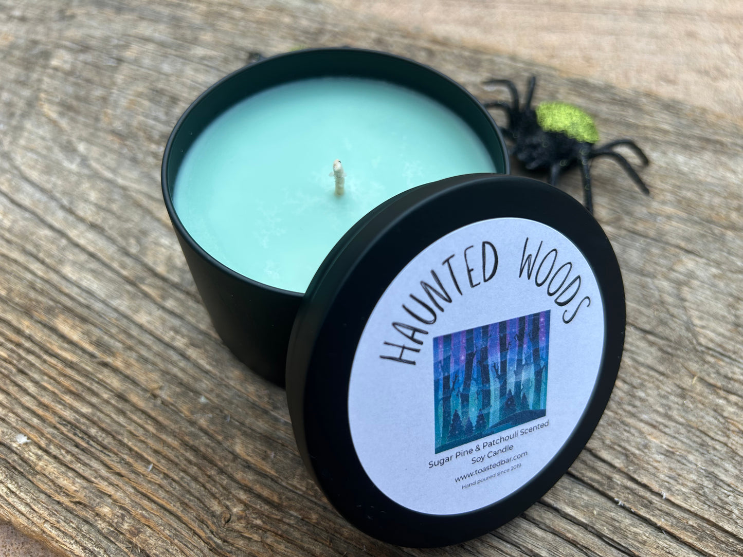 Haunted Woods - Sugar Pine & Patchouli Scented Soy Candle