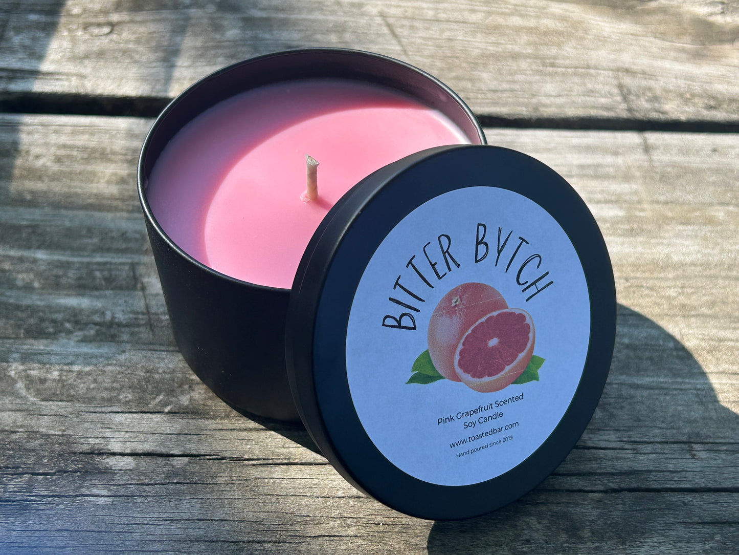 Bitter Bytch - Pink Grapefruit Scented Soy Candle
