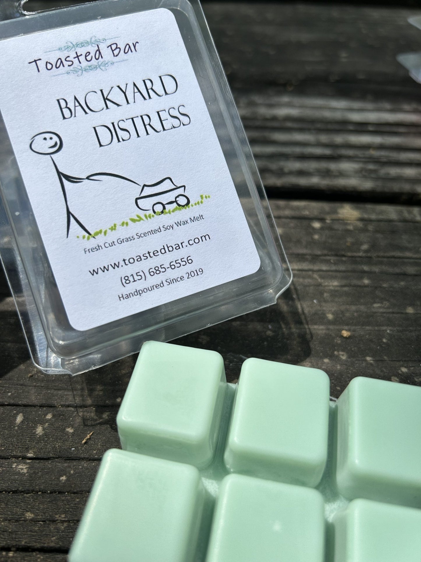 Backyard Distress - Fresh Cut Grass Scented Soy Wax Melt image 1