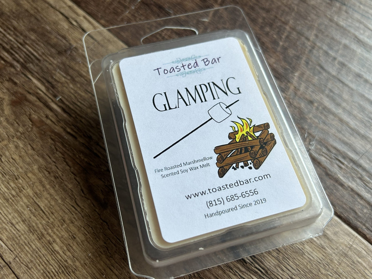 Glamping - Fire Roasted Marshmallow Scented Soy Wax Melt image 0