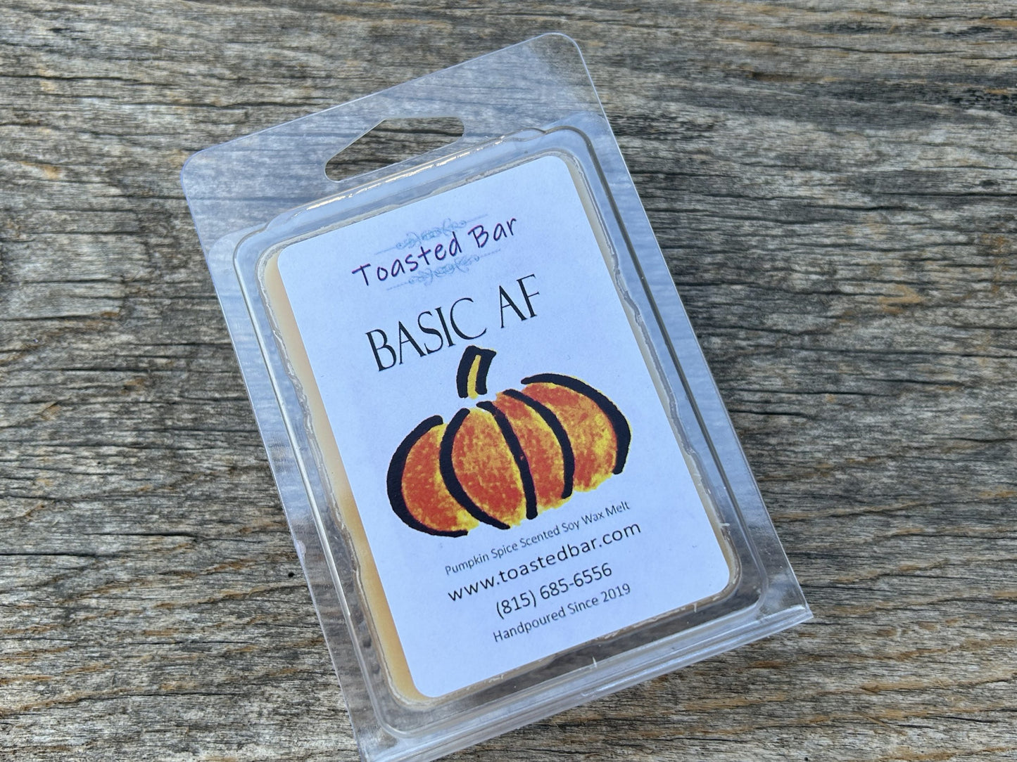 Basic AF - Pumpkin Spice Scented Soy Wax Melt image 0
