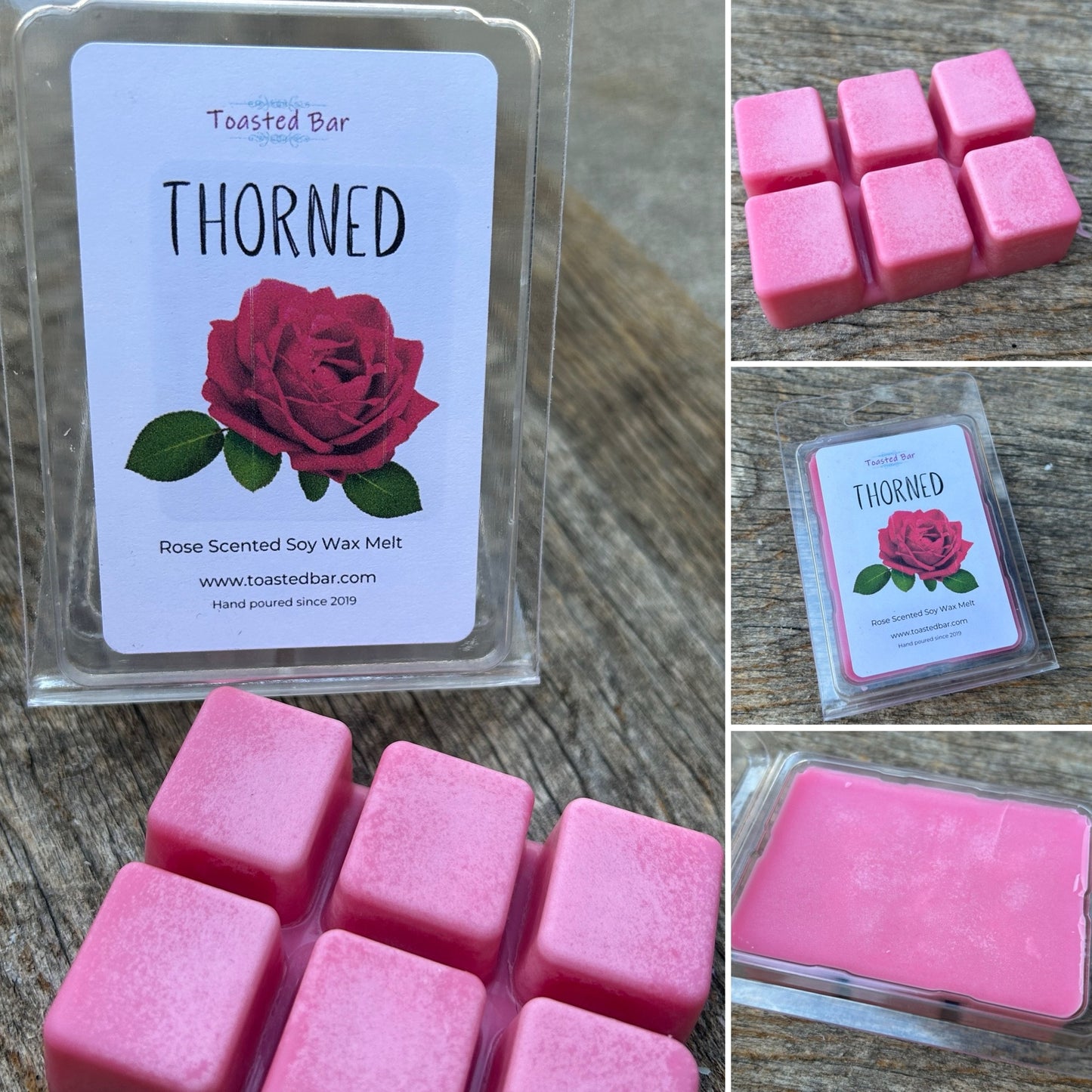 Thorned - Rose Scented Soy Wax Melt image 4