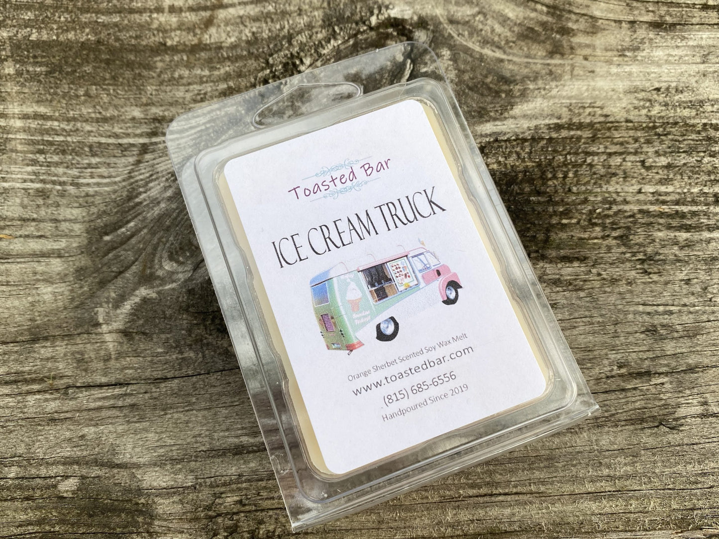 Ice Cream Truck - Orange Sherbet Scented Soy Wax Melt image 0