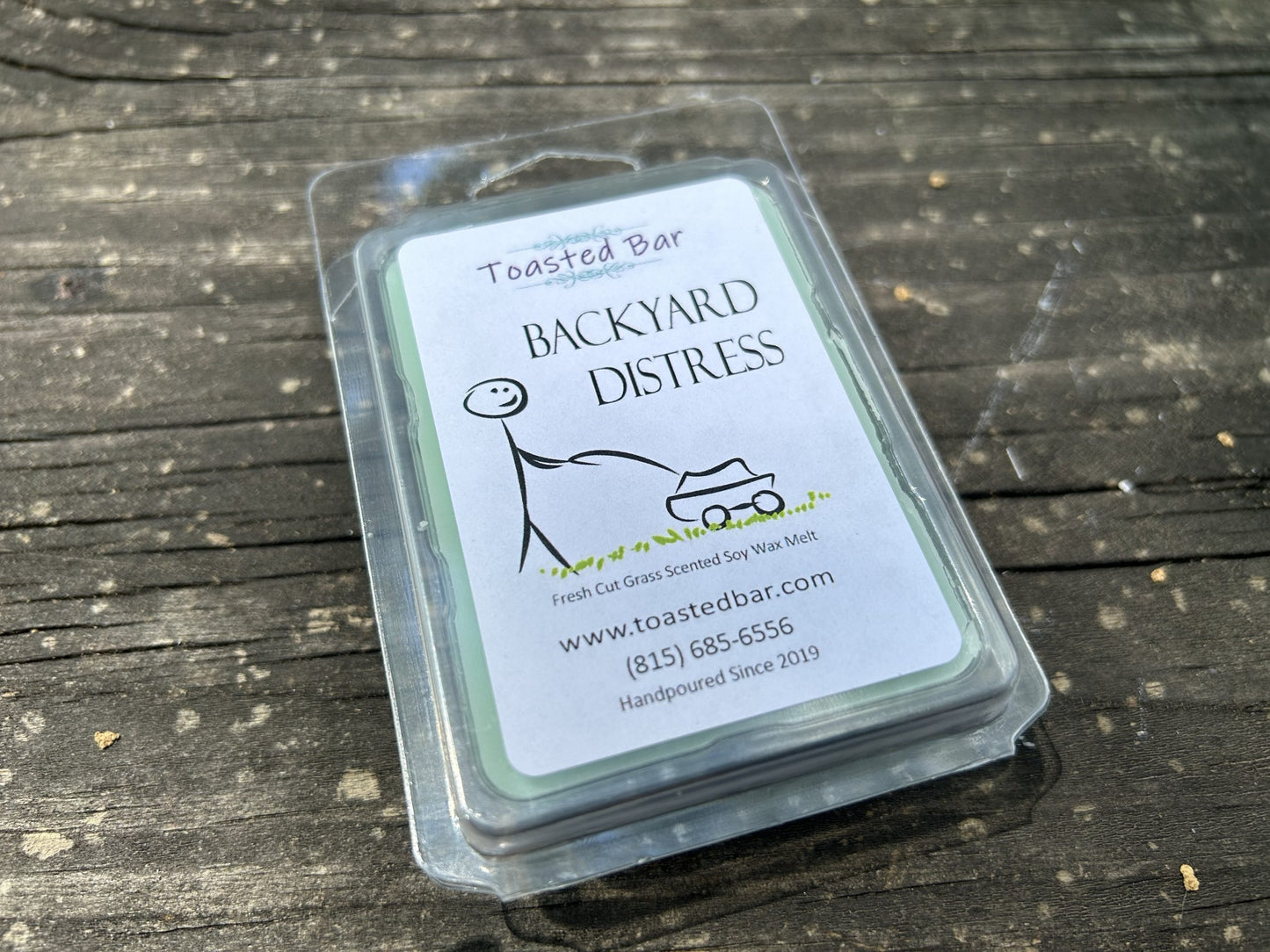 Backyard Distress - Fresh Cut Grass Scented Soy Wax Melt image 0