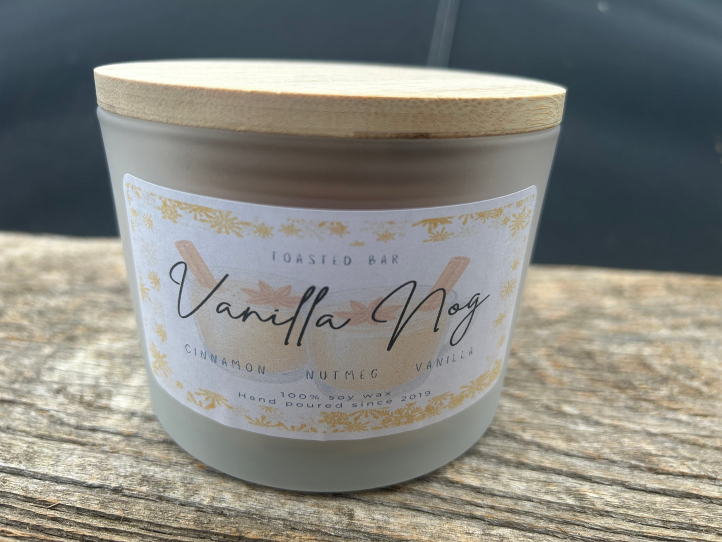 Vanilla Nog - Vanilla Eggnog Scented Soy Candle - Three Wick