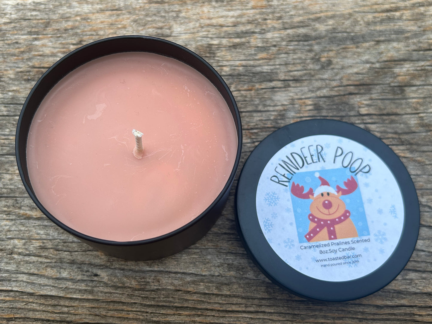 Reindeer Poop - Caramelized Pralines Scented Soy Candle