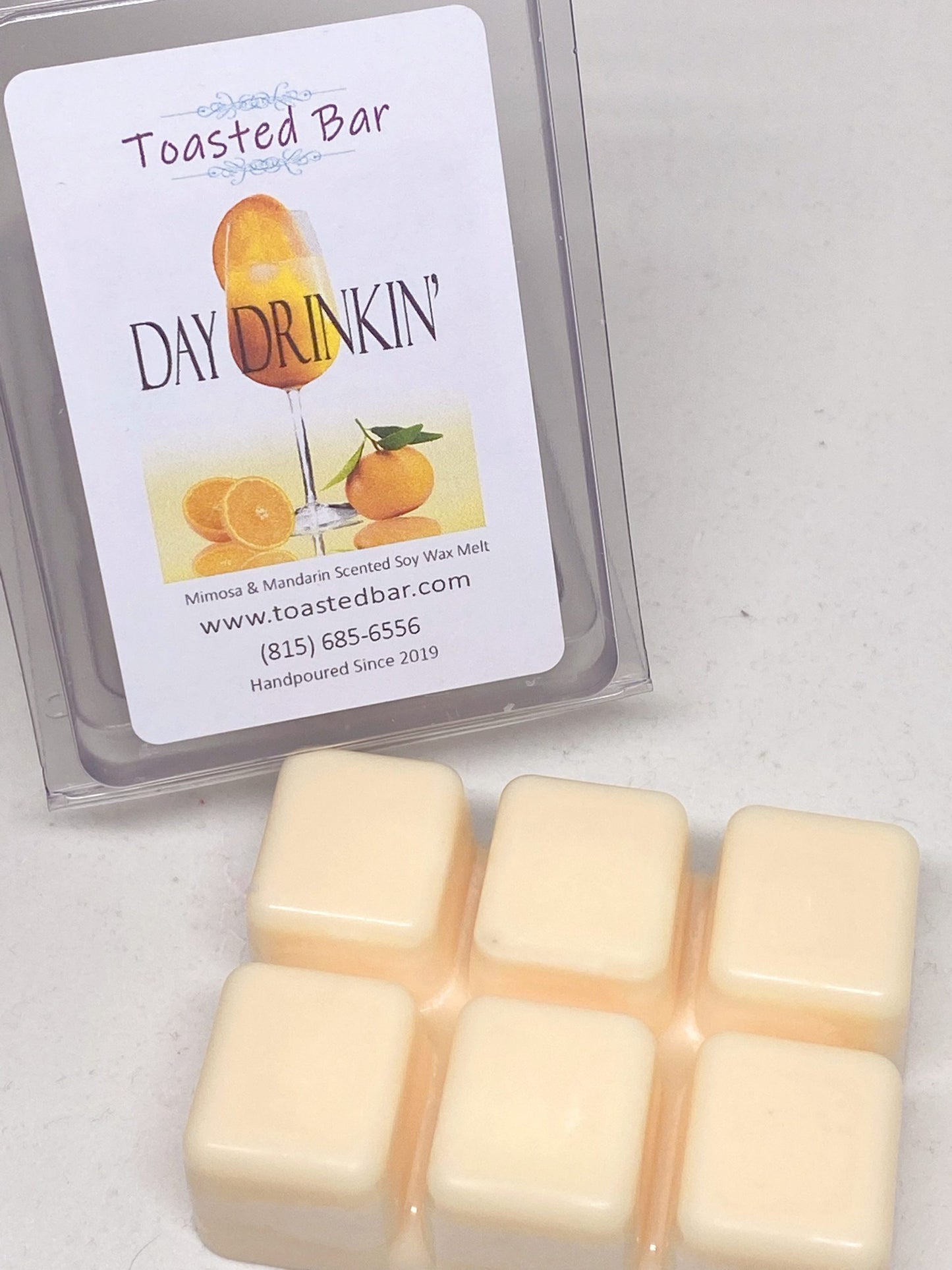 Day Drinkin' - Mimosa and Mandarin Scented Soy Wax Melt image 0