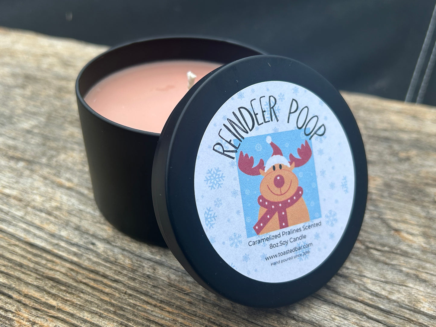 Reindeer Poop - Caramelized Pralines Scented Soy Candle