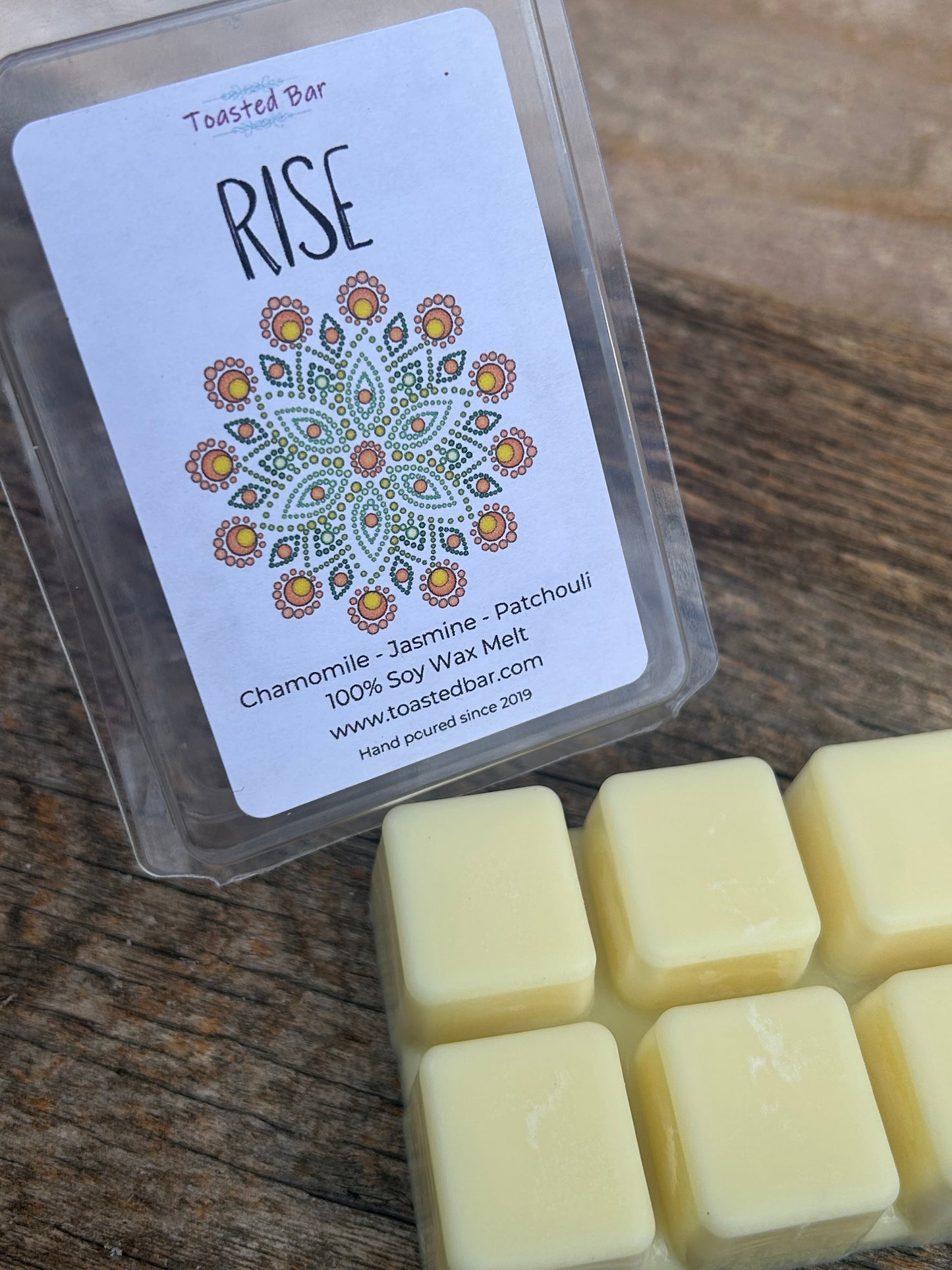 Rise - Jasmine Chamomile & Patchouli Scented Soy Wax Melt