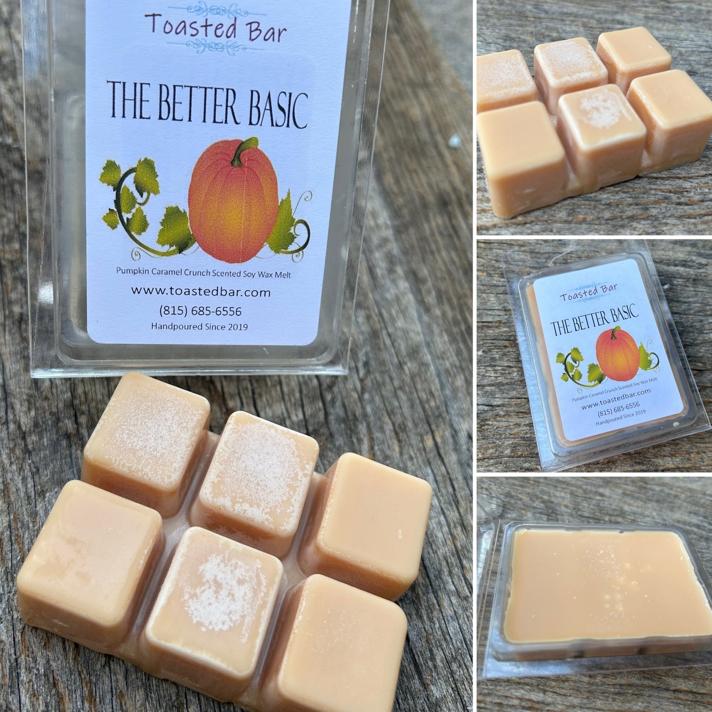 The Better Basic - Pumpkin Caramel Crunch Scented Soy Wax Melt image 4
