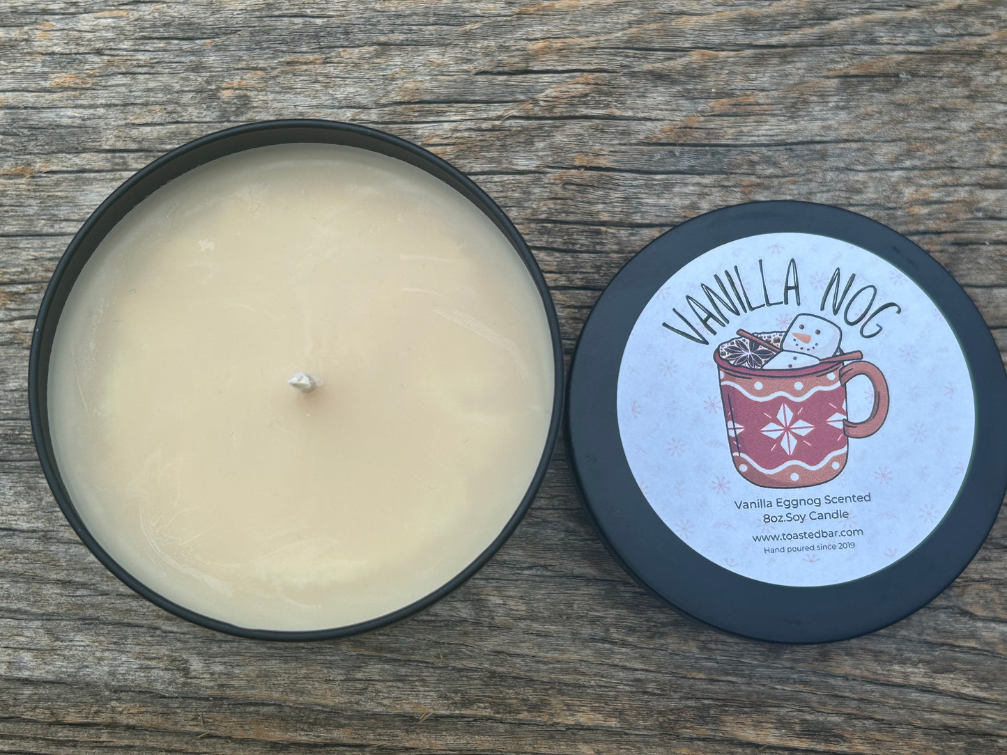 Vanilla Nog - Vanilla Eggnog Scented Soy Candle