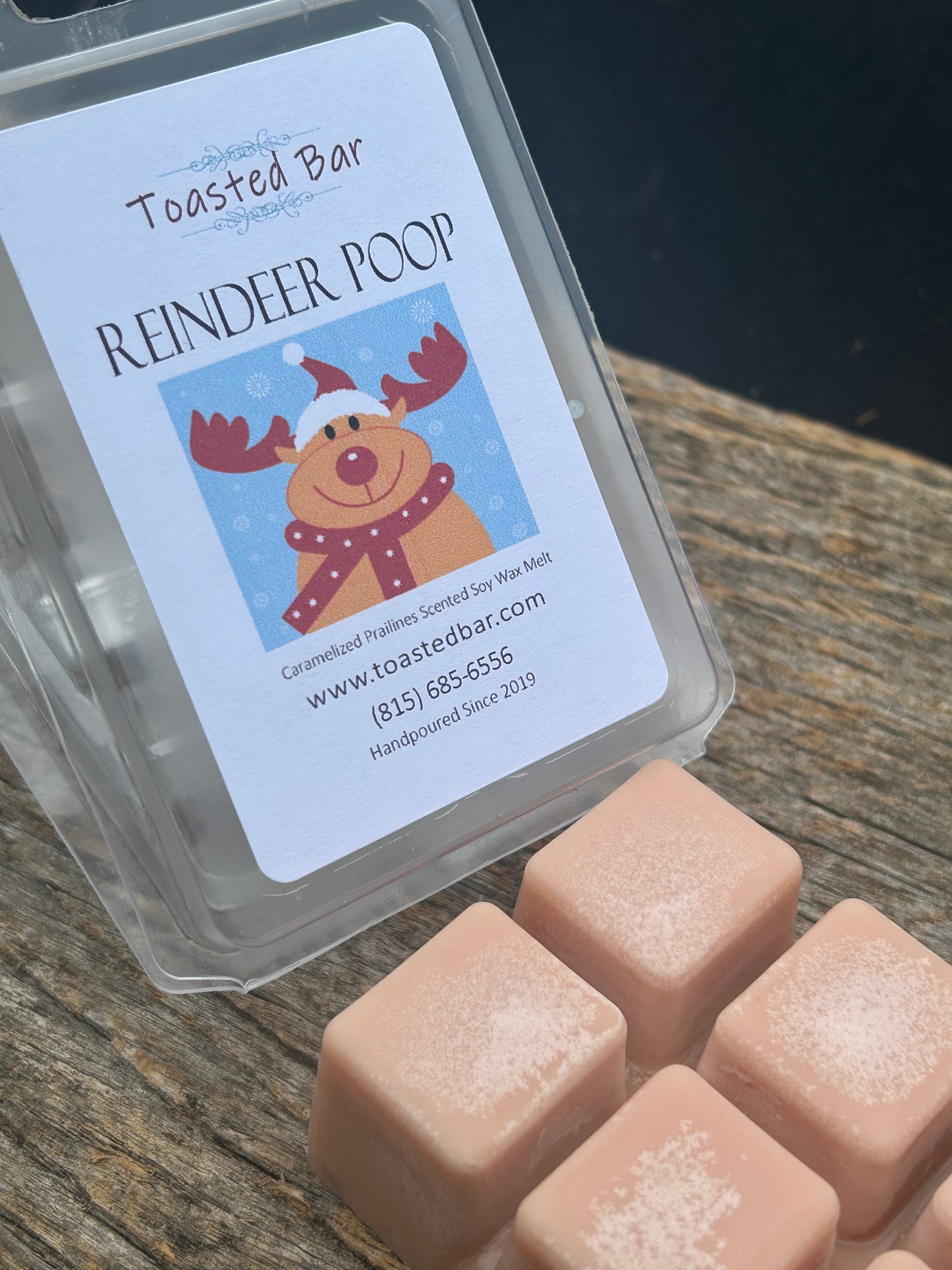 Reindeer Poop - Caramelized Pralines Scented Soy Wax Melt