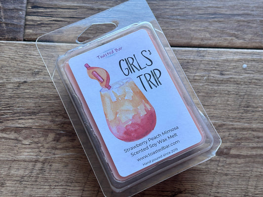 Girls Trip - Strawberry Peach Mimosa Scented Soy Wax Melt