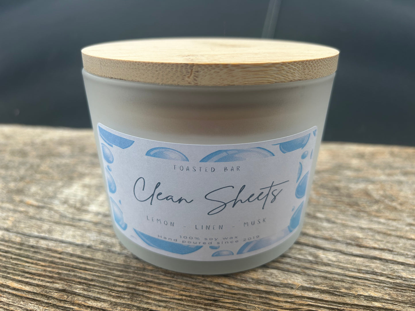Clean Sheets - Fresh Linen Odor Eliminator Three Wick Soy Candle