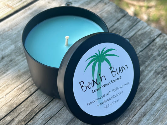 Beach Bum - Ocean Breeze Scented Soy Candle
