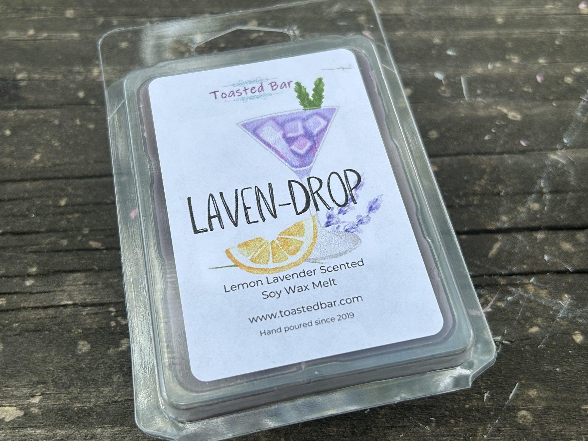 Lavendrop - Lemon Lavender Scented Soy Wax Melt image 1