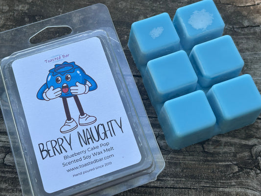 Berry Naughty - Blueberry Cake Pop Scented Soy Wax Melt