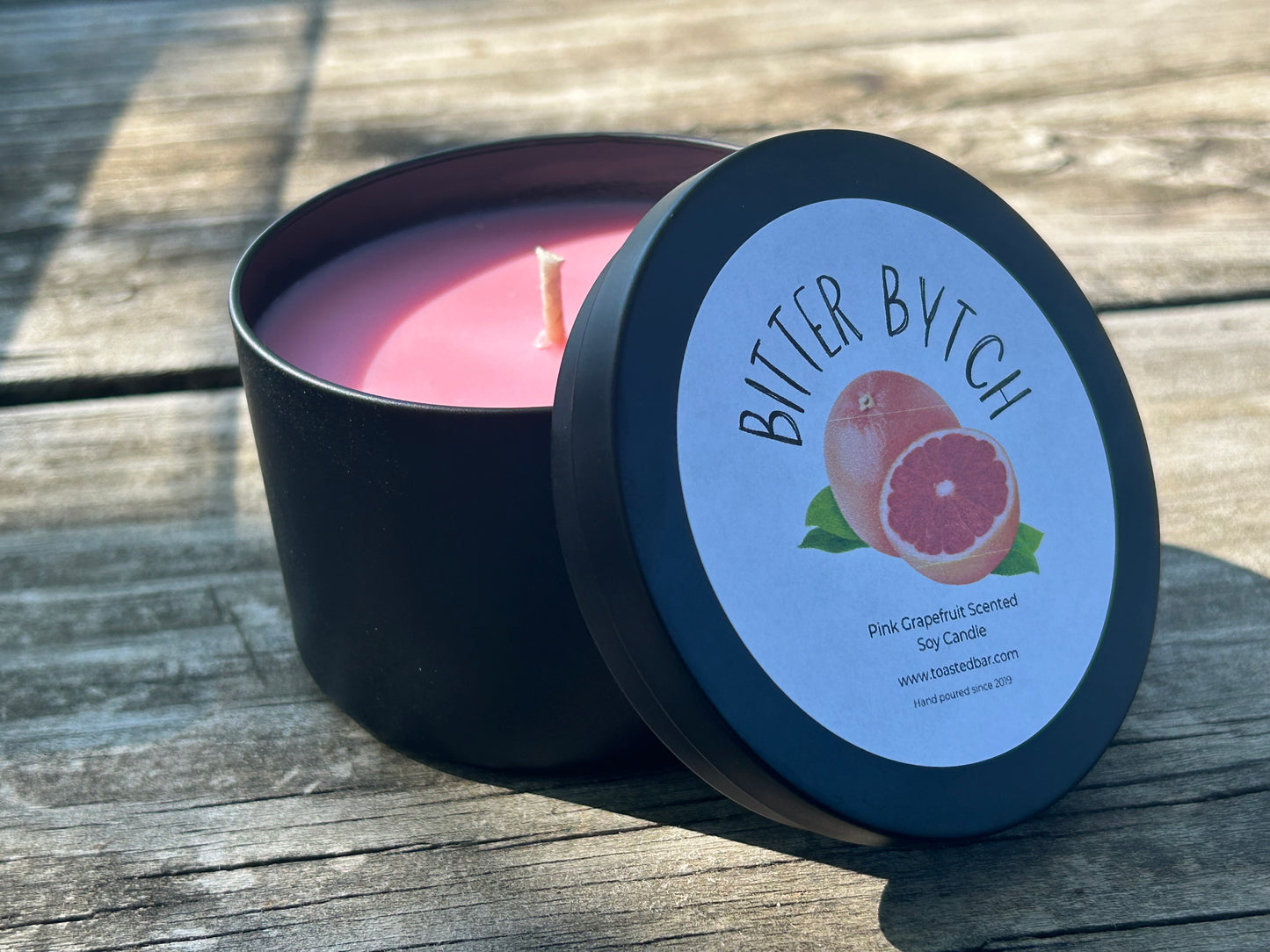 Bitter Bytch - Pink Grapefruit Scented Soy Candle