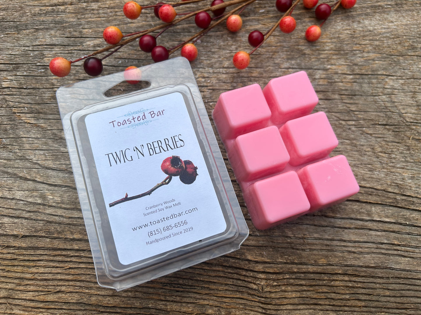 Twig 'n' Berries - Cranberry Woods Scented Soy Wax Melt