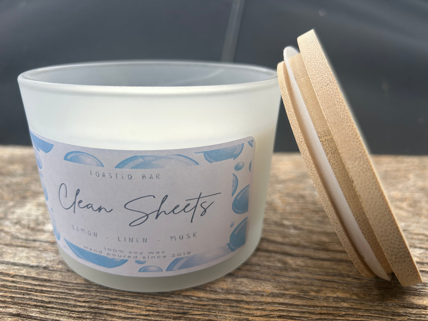 Clean Sheets - Fresh Linen Odor Eliminator Three Wick Soy Candle