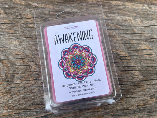 Awakening - Raspberry & Bergamot Musk Scented Soy Wax Melt