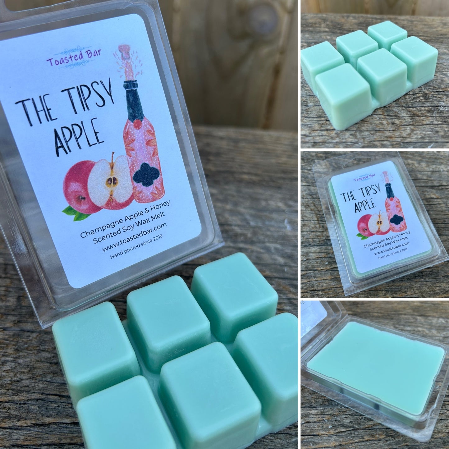 The Tipsy Apple - Champagne Apple and Honey Scented Soy Wax Melt