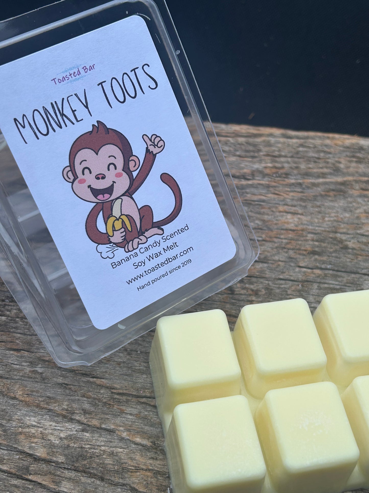 Monkey Toots - Banana Candy Scented Soy Wax Melt