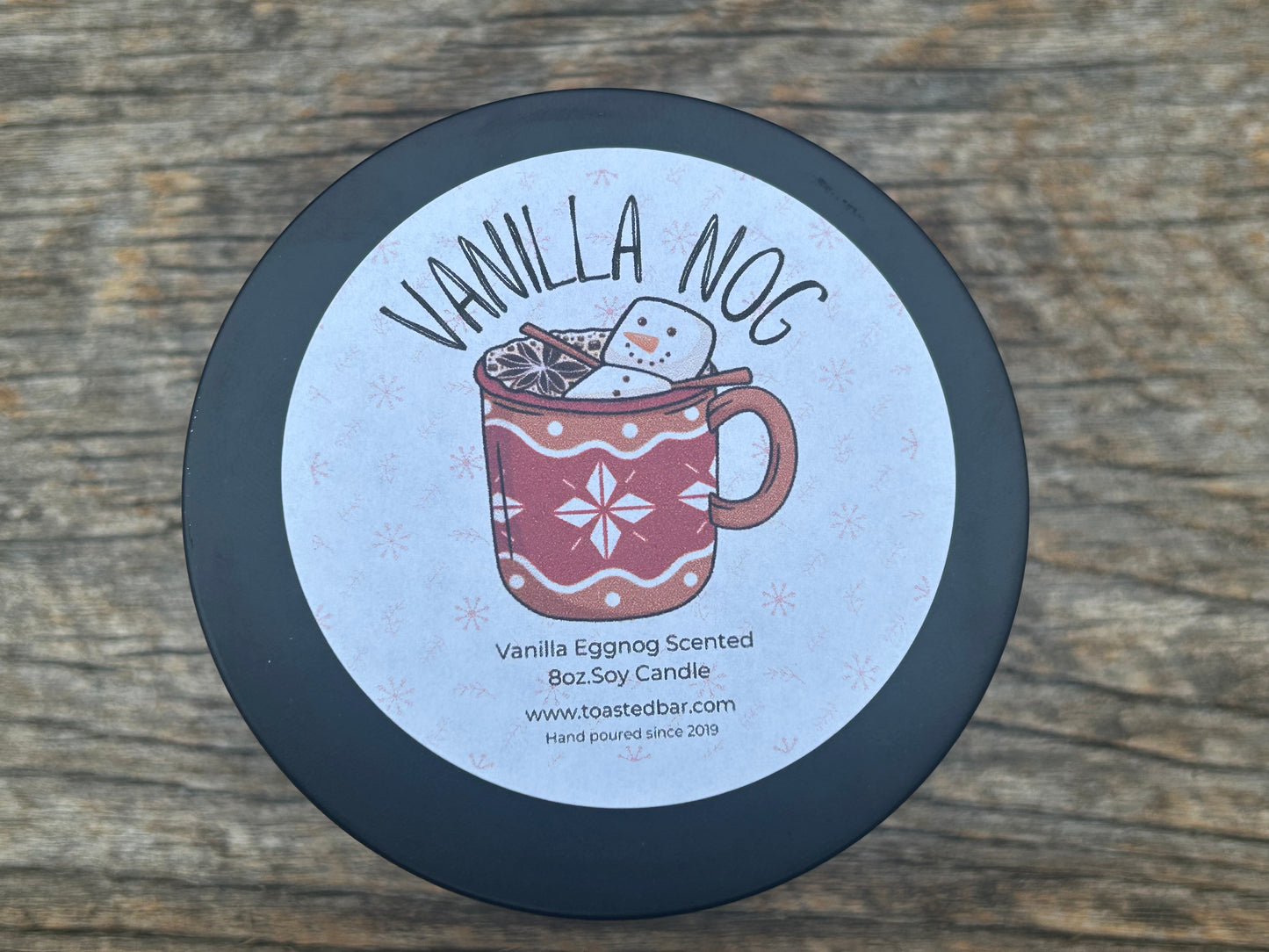 Vanilla Nog - Vanilla Eggnog Scented Soy Candle