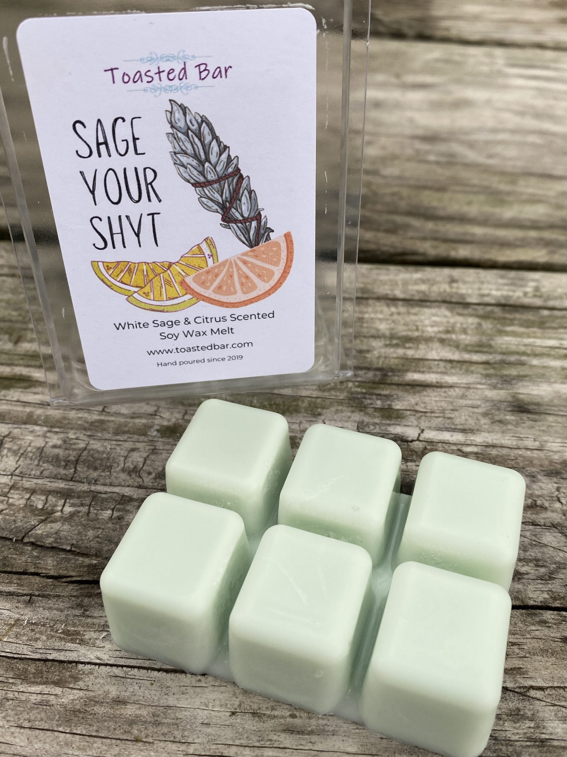 Sage Your Shyt - White Sage and Citrus Scented Soy Wax Melt image 2